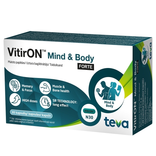 Product image of VITIRON™ Mind & Body Forte kapsulas, 30 gab.