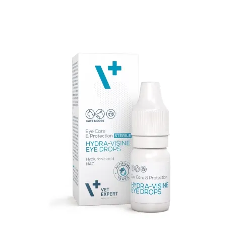 VE EYE DROPS HYDRA-VISINE ACU PILIENI 7ML KAĶIEM/SUŅIEM - Produkta attēls 