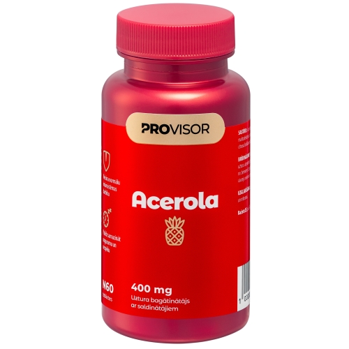 PROVISOR Acerola 400 mg tabletes, 60 gab. - Produkta attēls 