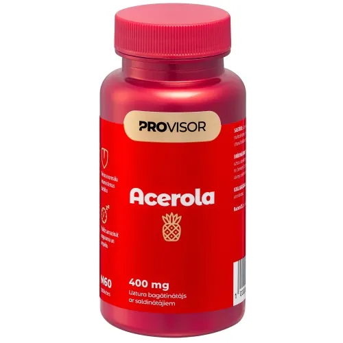 PROVISOR Acerola 400 mg tabletes, 60 gab.