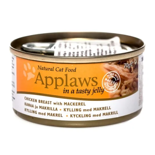 Applaws kaķu konservēta barība vista/skumbrija želejā 70g (1035) - Produkta attēls 