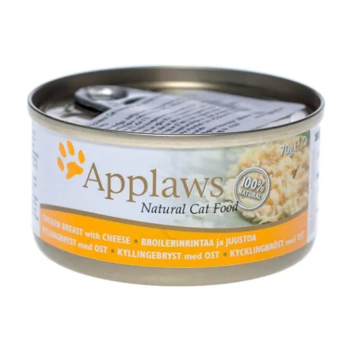 Applaws kaķu konservēta barība vista/siers 70g