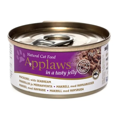 Applaws kaķu konservēta barība skumbrija/karūsa želejā 70g (1034) - Produkta attēls 