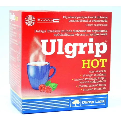 OLIMP LABS® Ulgrip Hot pulveris paciņās (aveņu), 10 gab.