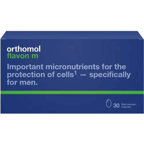 Product image of ORTHOMOL Flavon M kapsulas, 30 gab