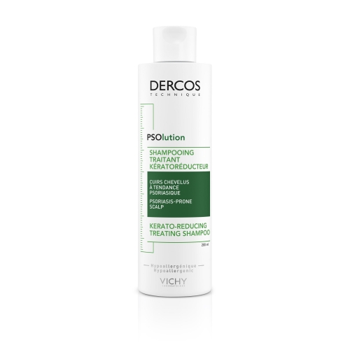 VICHY DERCOS PSOlution keratozi mazinošs šampūns, 200 ml - Produkta attēls 