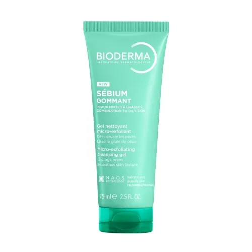BIODERMA Sebium Gommant mikrolobošs, attīrošs gels, 75 ml - Produkta attēls 