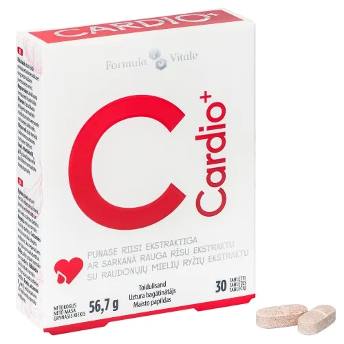 FORMULA VITALE Cardio+ tabletes, 30 gab.