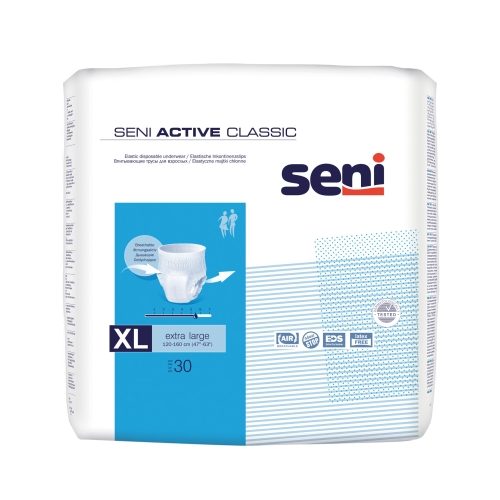 Product image of SENI ACTIVE CLASSIC biksītes pieaugušajiem, XL izmērs (120-160 cm), 30