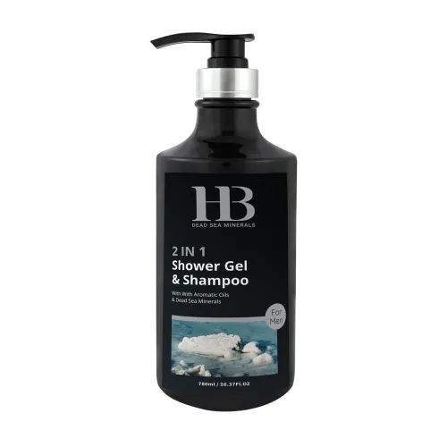HB Dead Sea Minerals dušas gēls & šampūns vīriešiem, 780 ml