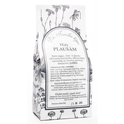 Product image of TEREŠKO tēja plaušām, 62 g