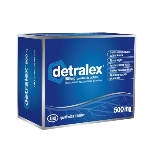 Product image of DETRALEX 500 mg tabletes, 180 gab.