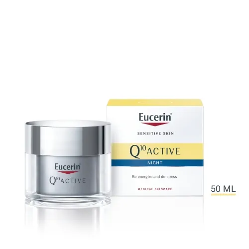 EUCERIN Q10 pretgrumbu nakts krēms, 50 ml