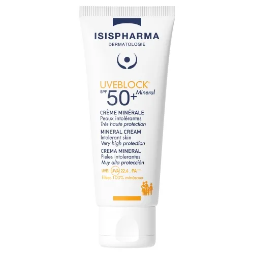 Product image of ISISPHARMA Uveblock SPF50+ Mineral Invisible krēms, 40 ml