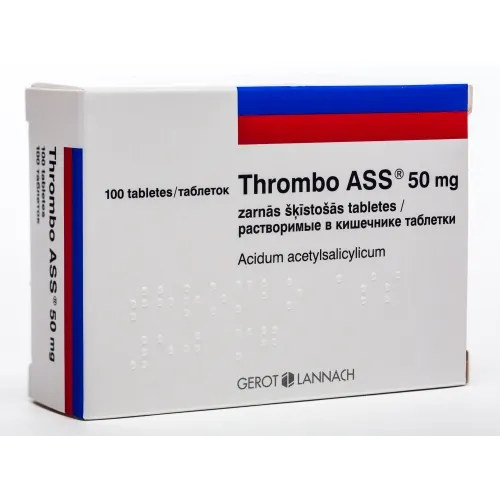 Product image of THROMBO ASS 50MG TABLETES N100