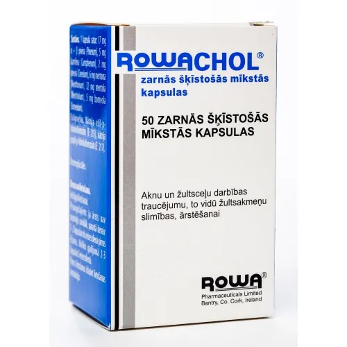 Product image of ROWACHOL kapsulas, 50 gab.