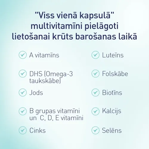 ELEVIT Breastfeeding kapsulas, 30gab - Produkta attēls 3