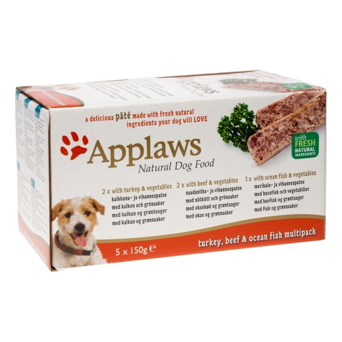Applaws suņu pastēte izlase tītars/liellops/zivs 150g N5 (6257) - Produkta attēls 