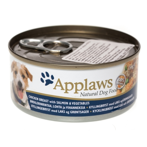 Applaws suņu konservēta barība vista/lasis/dārzeņi 156g - Produkta attēls 
