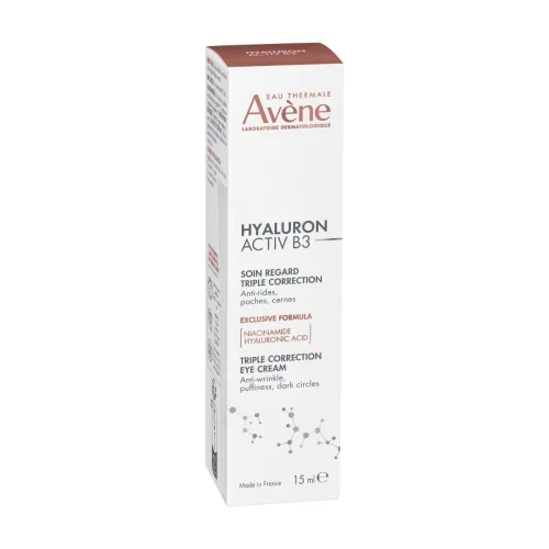 AVENE Hyaluron Activ B3 koriģējošs krēms acu zonai, 15ml - Produkta attēls 1