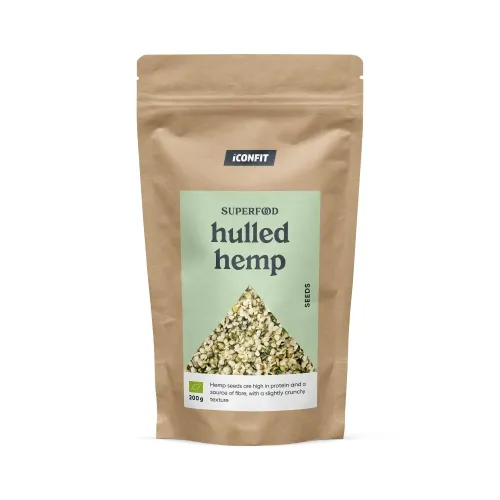 ICONFIT Bioloģiskās kaņepju sēklas (200g) - Produkta attēls 