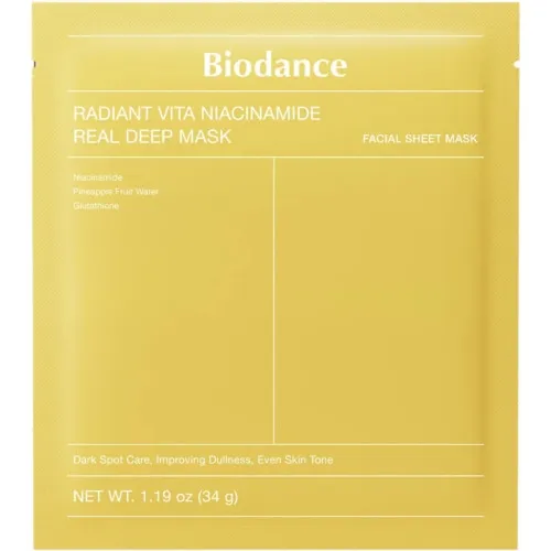 Product image of BIODANCE Radiant Vita niancinamīda hidrogēla maska, 34 g