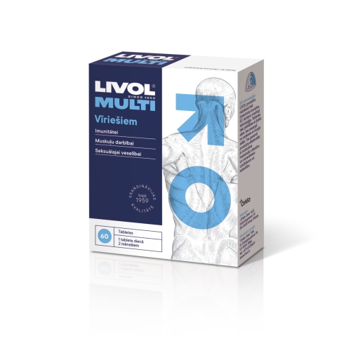 LIVOL Multi Vīriešiem tabletes (bojāts iepakojums), 60 gab. - Produkta attēls 
