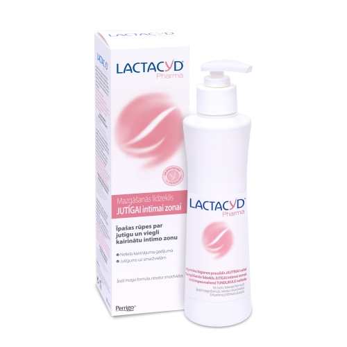 Product image of LACTACYD Pharma Sensitive mazgāšanas līdzeklis intīmai zonai, 250 ml
