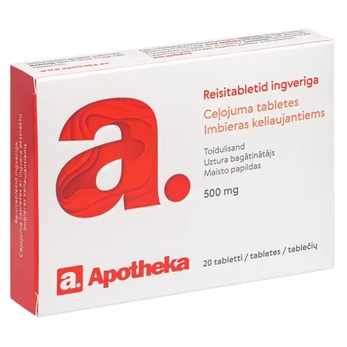 APOTHEKA Ceļojuma tabletes, 20 gab.