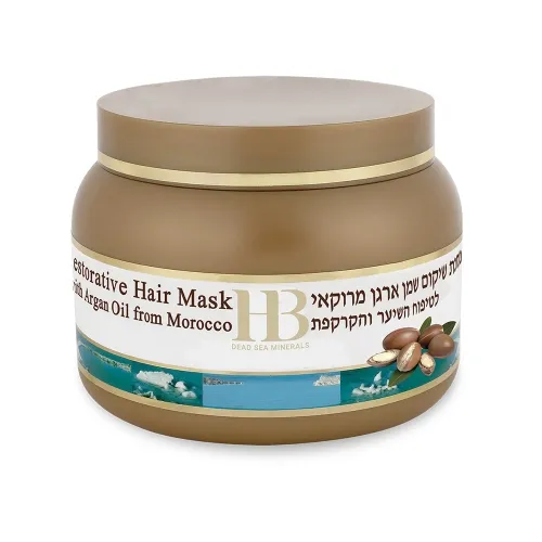 Product image of HB Dead Sea Minerals matu aizsargmaska ar Marokas aragana eļļu, 250ml