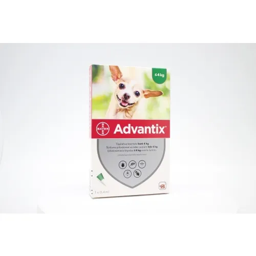 Product image of ADVANTIX 40/200MG ŠĶĪD 0.4ML SUŅIEM LĪDZ 4KG N1