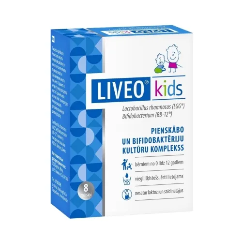 LIVEO Kids pulveris 2 g, 8 gab.