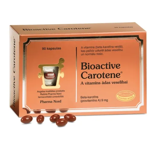Product image of BIOACTIVE Carotene 9 mg kapsulas, 90 gab.