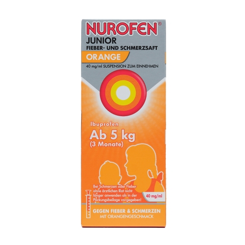 Product image of NUROFEN ar apelsīnu garšu 200 mg/5 ml susp, 100ml