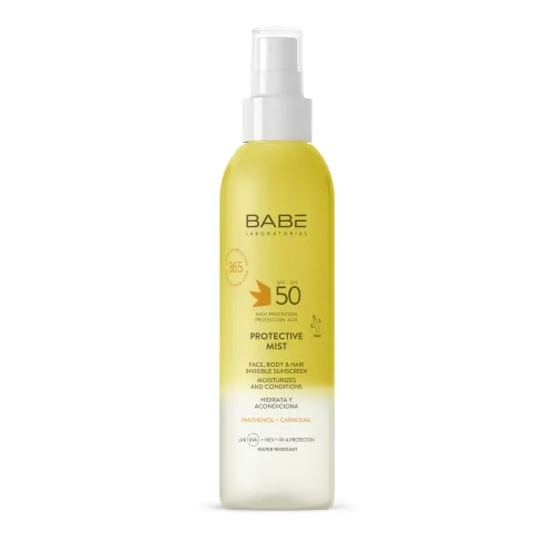 BABĒ Sun SPF50 aizsargsprejs sejai, matiem, ķermenim, 150 ml