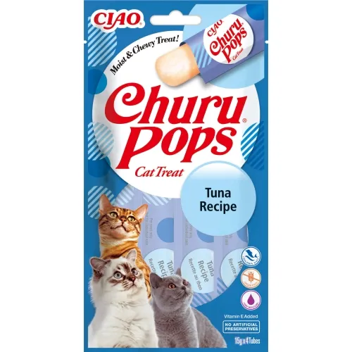 Churu Pops želeja kaķiem, tuncis 60g (15g x4) N12