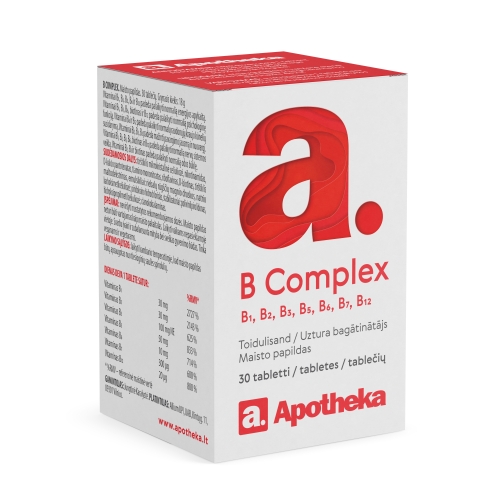 APOTHEKA B komplekss tabletes, 30 gab