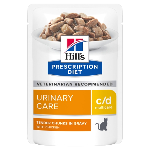 Product image of Hills PD kaķu mitrā barība paciņā C/D Multicare vista 85g N12