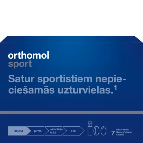 ORTHOMOL Sport šoti + tabletes + kapsulas, 7 gab - Produkta attēls 