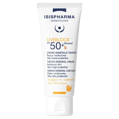 ISISPHARMA Uveblock SPF50+ Mineral tonēts krēms, 40 ml
