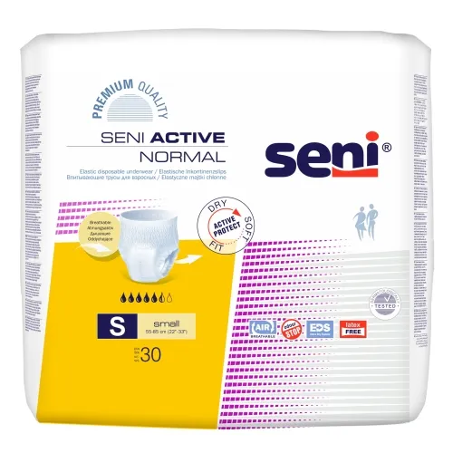Product image of SENI ACTIVE NORMAL biksītes pieaugušajiem, S izmērs (55-85 cm), 30 gab