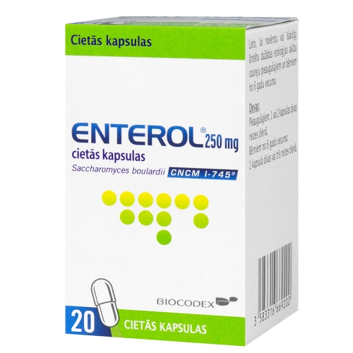 ENTEROL 250mg kapsulas, 20 gab.