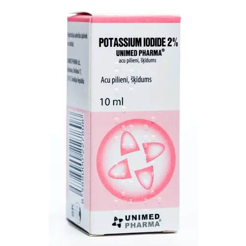 Product image of POTASSIUM Iodide acu pilieni 2 %, 10 ml