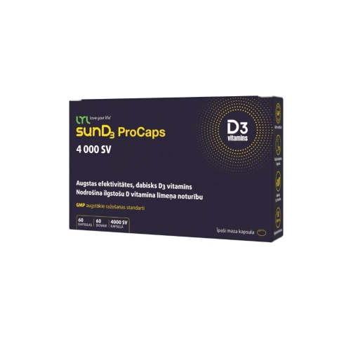 Product image of LYL sunD3 ProCaps 4000 SV, 60 kapsulas
