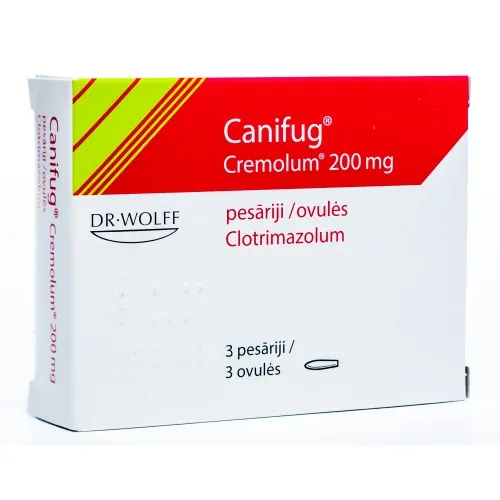Product image of CANIFUG CREMOLUM 200MG VAGINĀLĀS SVECĪTES N3