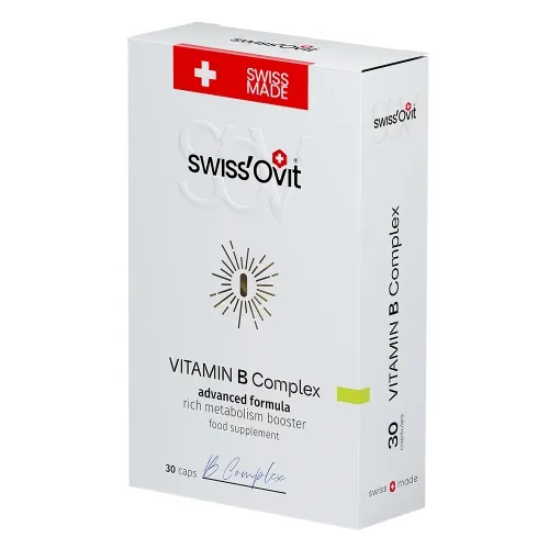 Product image of SWISS OVIT Vitamin B Complex kapsulas, 30 gab