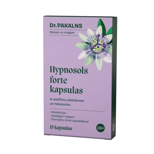 Product image of DR.PAKALNS Hypnosols Forte kapsulas, 15 gab