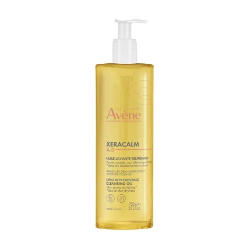 AVENE Xeracalm A.D. lipīdus atjaunojoša attīroša eļļa, 750 ml