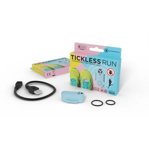 Tickless Run ultraskaņas repelenta ierīce, zila (USB lādējama)