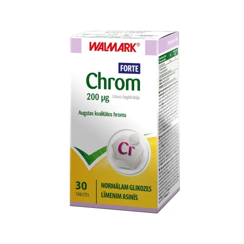 Product image of WALMARK Chrom Forte tabletes, 30 gab.